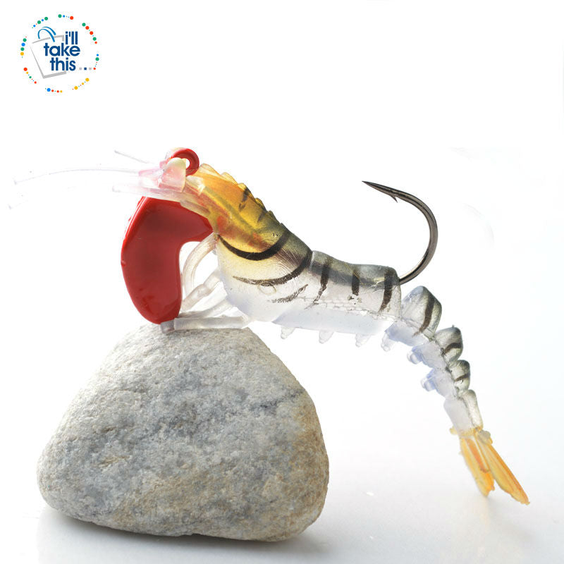 Shrimp/Prawn Life-Like artificial Fishing Lures with 3 varied weight 7g/13g/19g - I'LL TAKE THIS