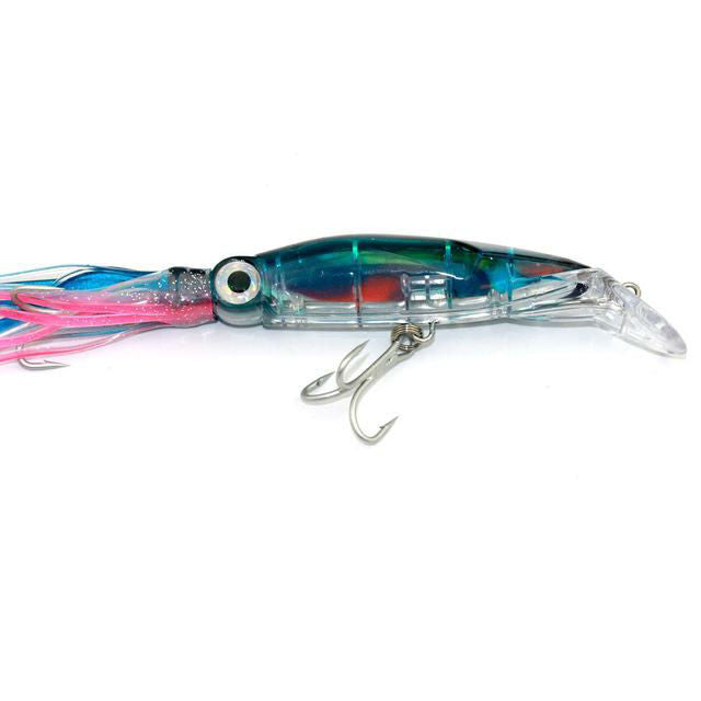 Fishing Lure Squid Like Swimming Bait - 14cm 42g with double treble hooks a unique Fishing Tackle - I'LL TAKE THIS