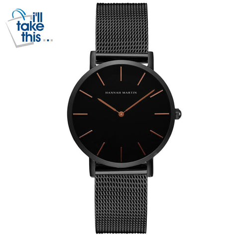 Image of Women Stainless Steel Mesh Rose Gold Waterproof Ladies Watch - Japan Quartz Movement High-Quality 36mm - I'LL TAKE THIS