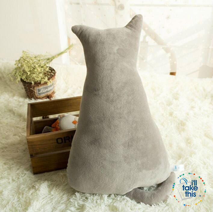 Super Cute soft plush back shadow CAT Stuffed cushion cartoon pillow 45cm/17.7' - I'LL TAKE THIS