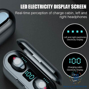 Wireless Earbuds - Bluetooth V5, Superb Wireless Earphones Stereo Headphones