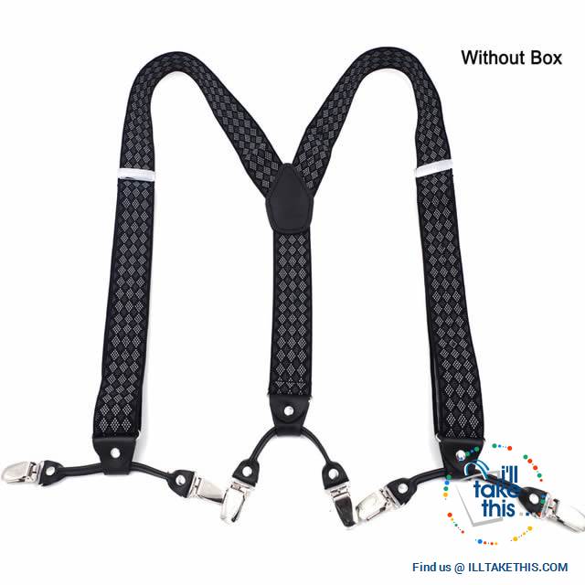 Men's Suspenders Fashionable 6 Clips Braces - Vintage and Casual Style ideal Father/Husband's Gift - I'LL TAKE THIS