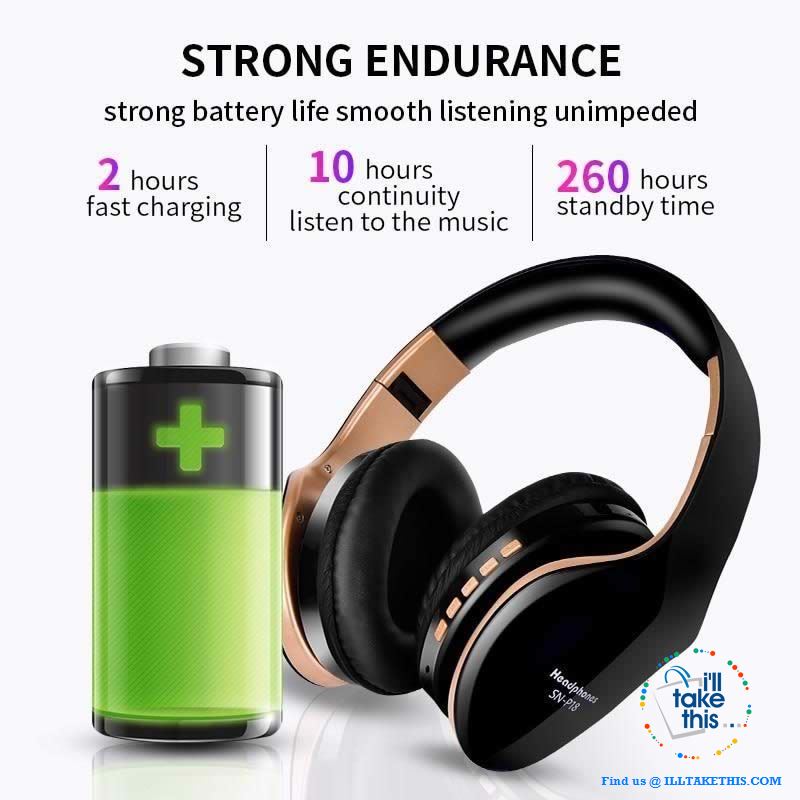 Wireless Bluetooth Headphones - Take Them With You Wherever You Go! - I'LL TAKE THIS