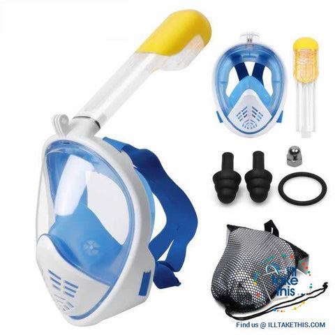 Image of Full Face Snorkel Mask - Anti Fog, Keeps Water Out And Air In! - I'LL TAKE THIS