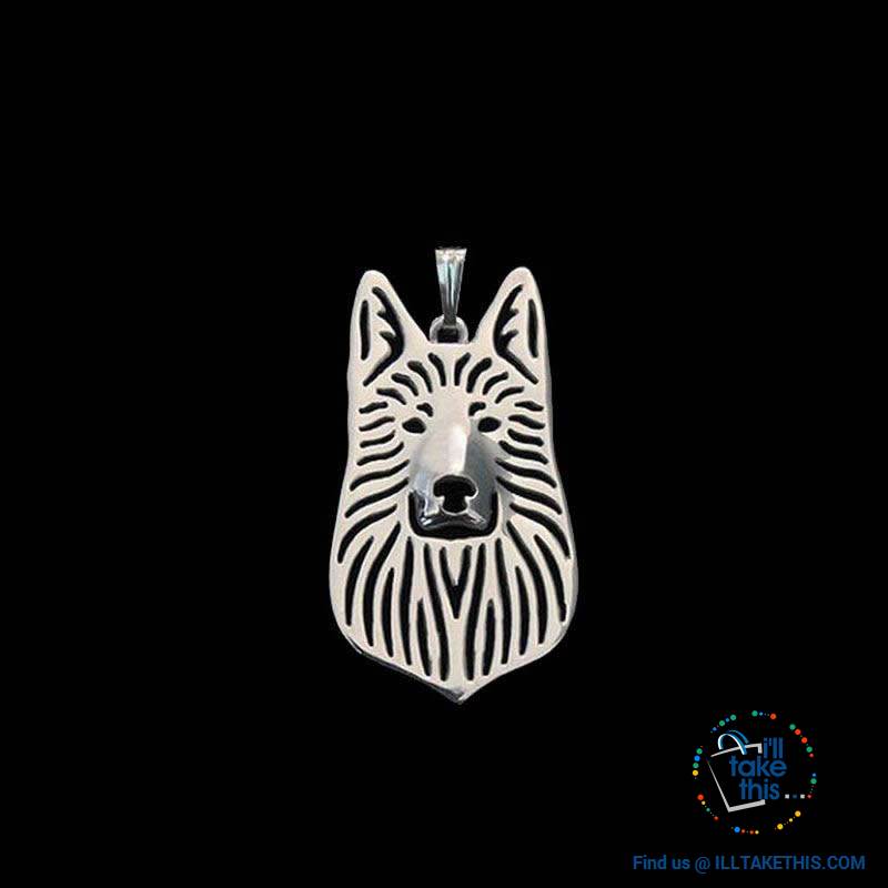 German Shepherd Pendant in Gold, Silver or Rose Gold plating with BONUS Link chain - I'LL TAKE THIS