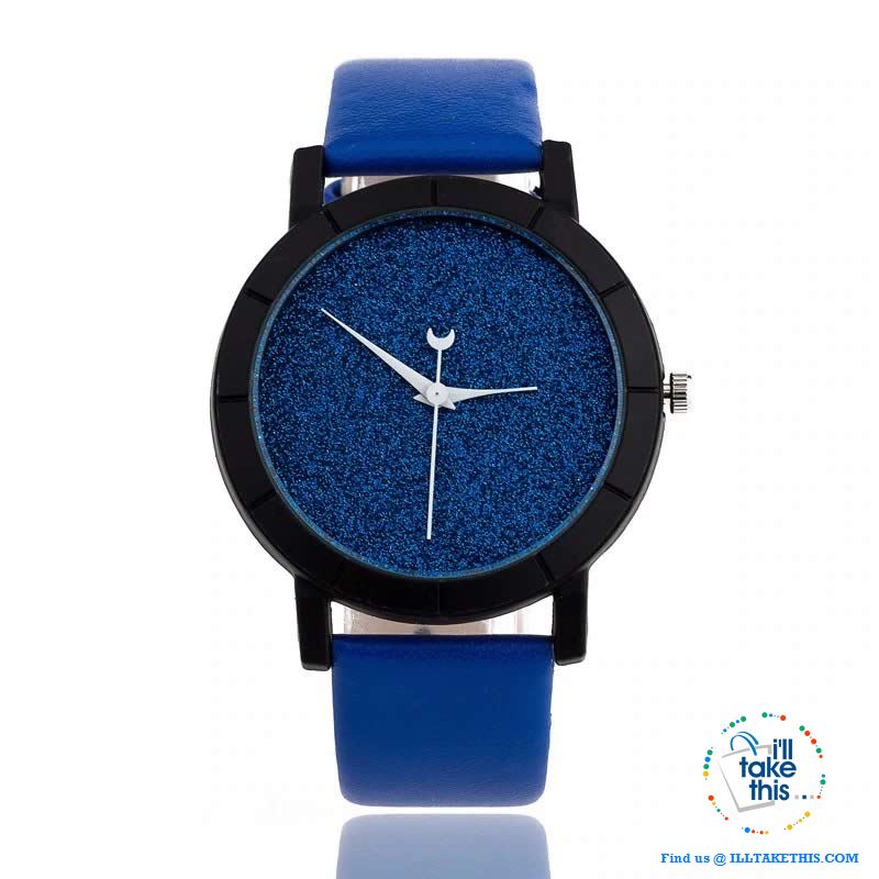 Shimmering Moon Star style Ladies wrist Watches - 5 Color options - I'LL TAKE THIS