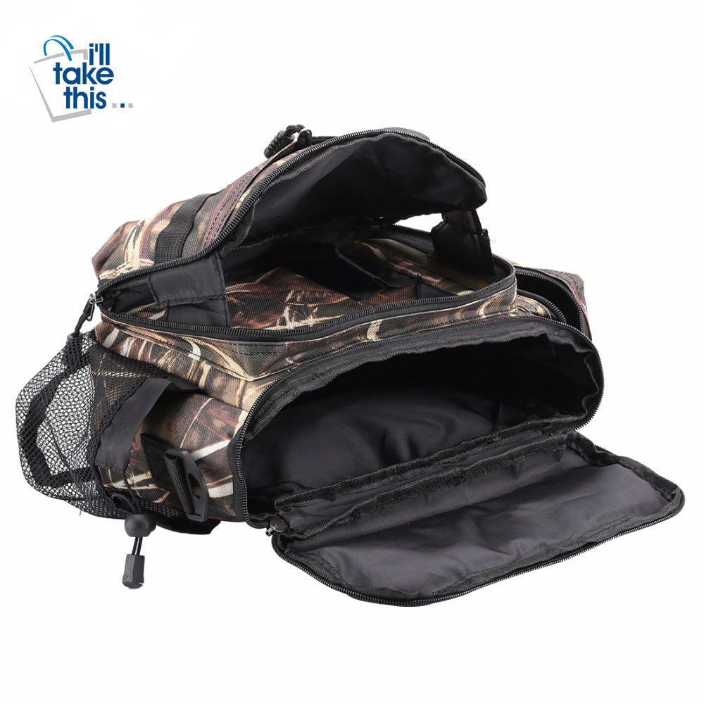 Fishing Bags - Nylon Multifunctional with Waist Shoulder Strap + BONUS Lure/Tackle Bag - I'LL TAKE THIS