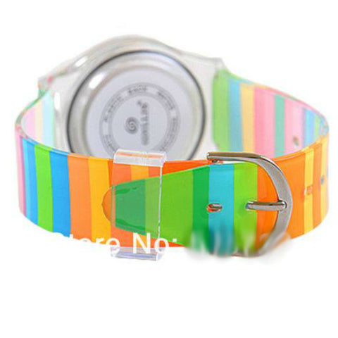 Image of Mini Women Rainbow Colored Silicone Ladies or Child Watch - I'LL TAKE THIS