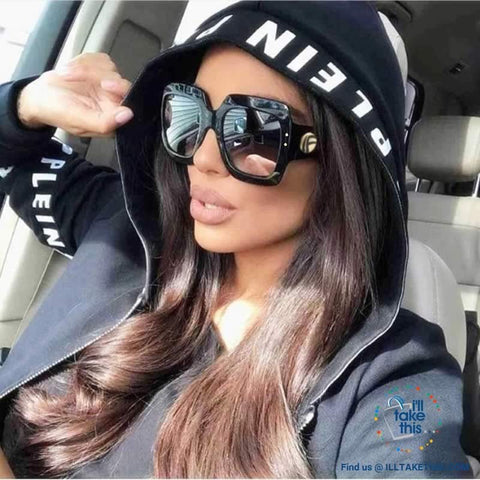 Image of 💝 Oversized SQUARE Designer Style Polarized Sunglasses Vintage Shades in 7 color options - I'LL TAKE THIS