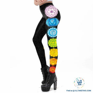 Mandala Leggings - Women Workout Pants Aztec Round Ombre Printed Leggings - I'LL TAKE THIS