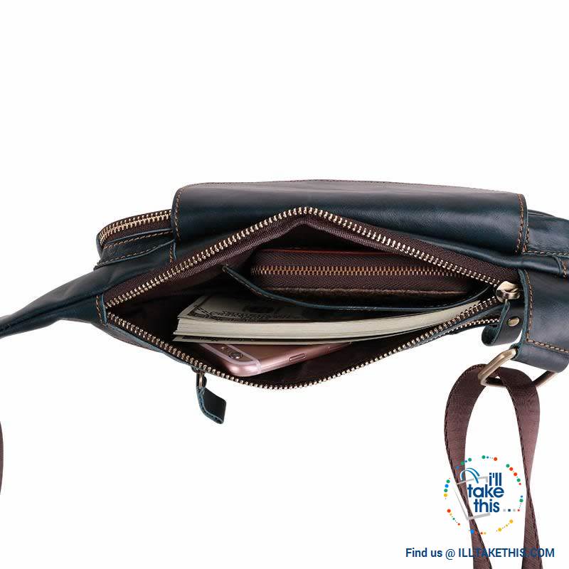 Genuine Leather Sling/Cross-body Man bag with a Sophisticated style - I'LL TAKE THIS