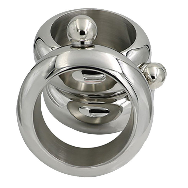 Bangle Bracelet Hip Flask Silver/Rainbow/Copper Grade 304 Stainless Steel High Quality Whiskey Drink-ware and Funnel Set - I'LL TAKE THIS