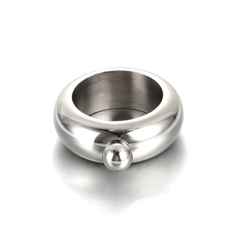 Bangle Bracelet Hip Flask Silver/Rainbow/Copper Grade 304 Stainless Steel High Quality Whiskey Drink-ware and Funnel Set - I'LL TAKE THIS