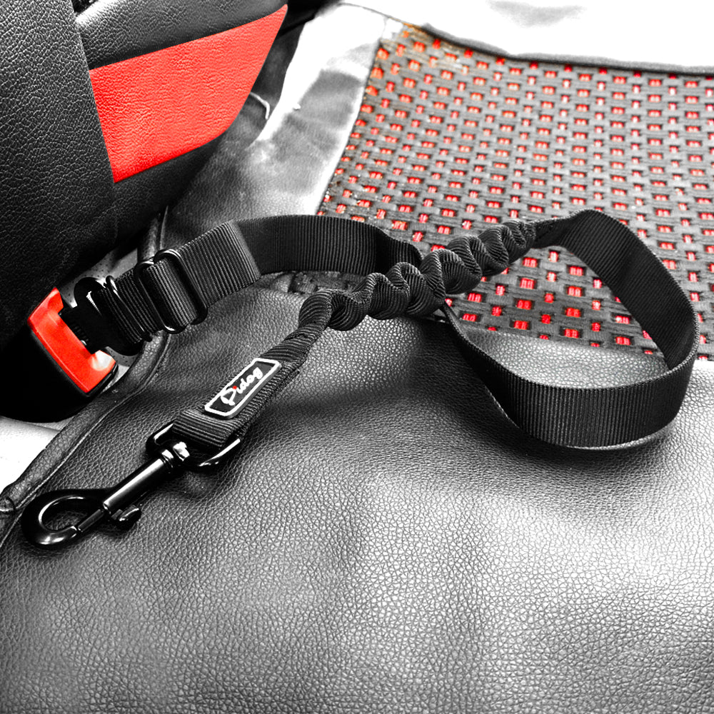 Adjustable Pet Seat Belt - Safety Leads Vehicle Seat-belt Harness with Elastic Bungee Leash - I'LL TAKE THIS