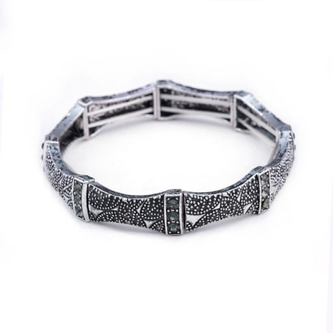 Image of Antique gold silver bracelet cuff bangles stretch bracelet retro vintage jewelry accessories - I'LL TAKE THIS