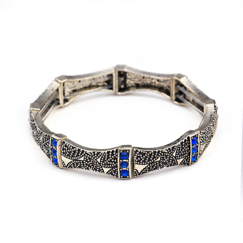 Image of Antique gold silver bracelet cuff bangles stretch bracelet retro vintage jewelry accessories - I'LL TAKE THIS