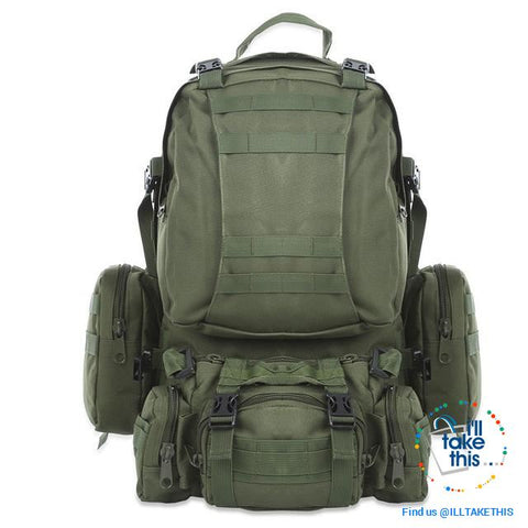 Image of Tactical Camouflage Backpack HUGE 50L Outdoor Sport, Climbing, Hiking, Camping, Travel Sports Bag - I'LL TAKE THIS