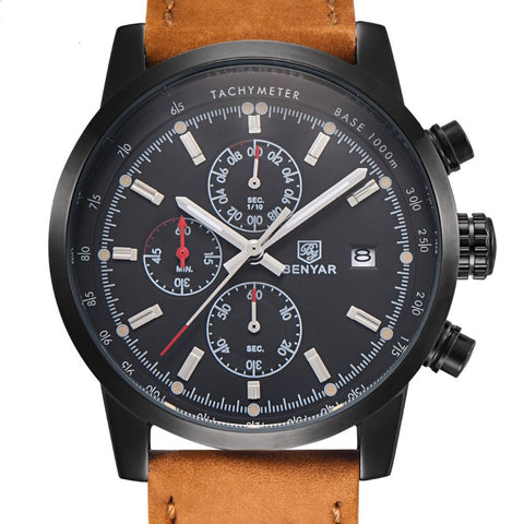 Image of Mens Watches Luxury Sport Wristwatch Chronograph Quartz movement Watch ⌚ - I'LL TAKE THIS
