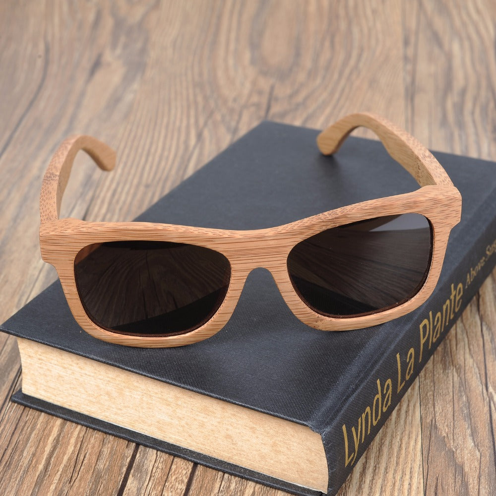 Gift Boxed Vintage Wayfarer Style Bamboo Wooden Sunglasses - I'LL TAKE THIS