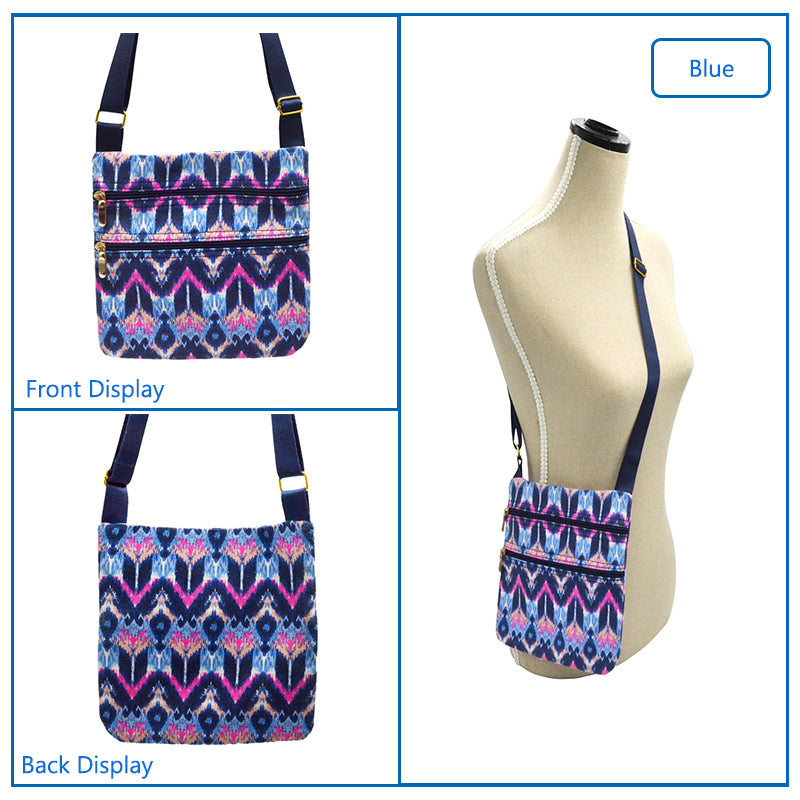 Bohemian Beach Bag Multilayer Pocket Women Natural Crossbody Bag or Shoulder Bag - I'LL TAKE THIS