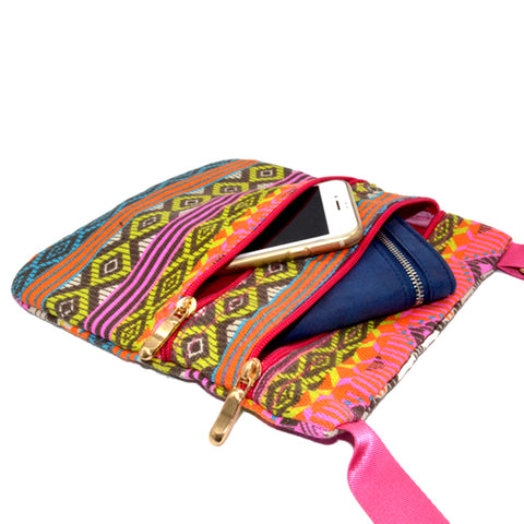 Image of Bohemian Beach Bag Multilayer Pocket Women Natural Crossbody Bag or Shoulder Bag - I'LL TAKE THIS