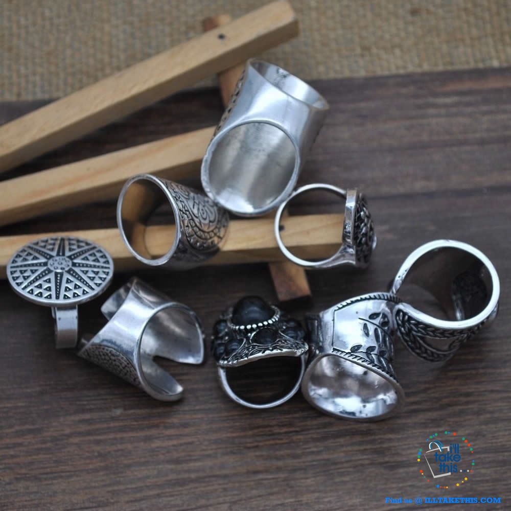 Set of 8 Bohemian Vintage Boho Jewelry Rings - I'LL TAKE THIS