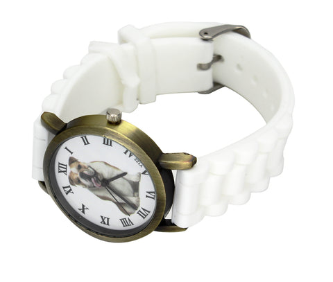 Image of British Bulldog Women Watches casual Silicone Band Unisex Quartz Wrist Watch in black or white - I'LL TAKE THIS