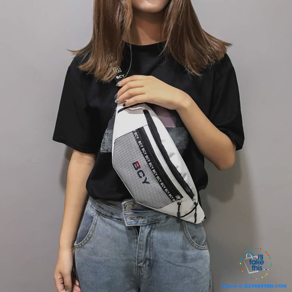 Canvas Chest/Waist Messenger Bag - Unisex design, 4 Colors - I'LL TAKE THIS