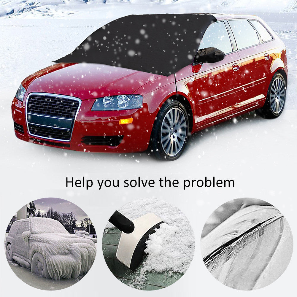 The Zone Barrier EXTRA Large Windshield Ultimate Protection from Snow, Ice or Sunshade  with Rearview Mirror Cover - I'LL TAKE THIS