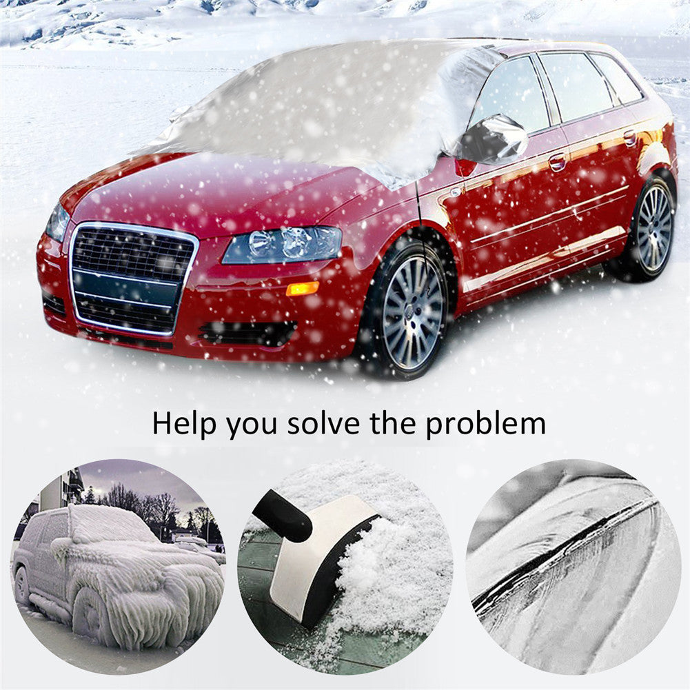 The Zone Barrier EXTRA Large Windshield Ultimate Protection from Snow, Ice or Sunshade  with Rearview Mirror Cover - I'LL TAKE THIS