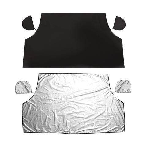 Image of The Zone Barrier EXTRA Large Windshield Ultimate Protection from Snow, Ice or Sunshade  with Rearview Mirror Cover - I'LL TAKE THIS