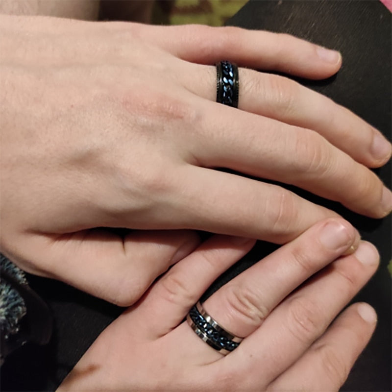 Men's rotation Rings 100% Stainless Steel ideal gift for any occasion