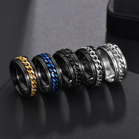 Image of Men's rotation Rings 100% Stainless Steel ideal gift for any occasion