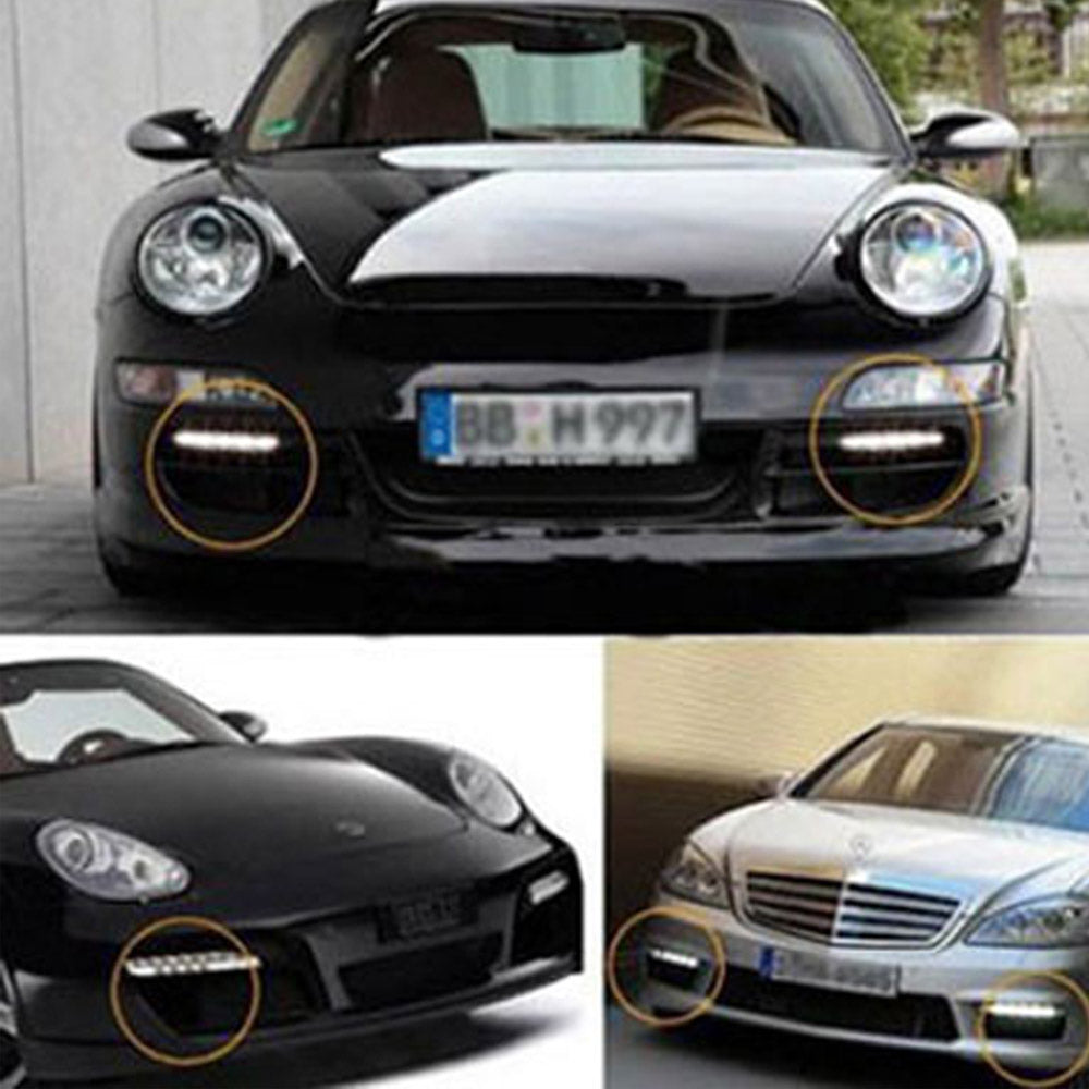 Daytime driving running light 8 LED led DRL Universal fog lights for cars Waterproof White DC 12V - I'LL TAKE THIS