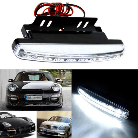 Image of Daytime driving running light 8 LED led DRL Universal fog lights for cars Waterproof White DC 12V - I'LL TAKE THIS