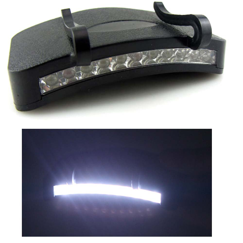 Fishing Light 11 LED Clip-On Cap light - White Light Lamp more Cycling Hiking Camping Cap Night Repair Car - I'LL TAKE THIS