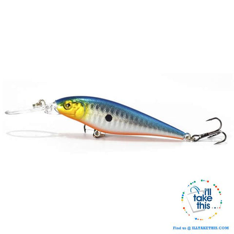 Image of Fishing lures - JerkPro™ Jerkbait 6 Super Quality, 20 Varied Colors 4.33' - .37oz dual #6 Treble hook - I'LL TAKE THIS