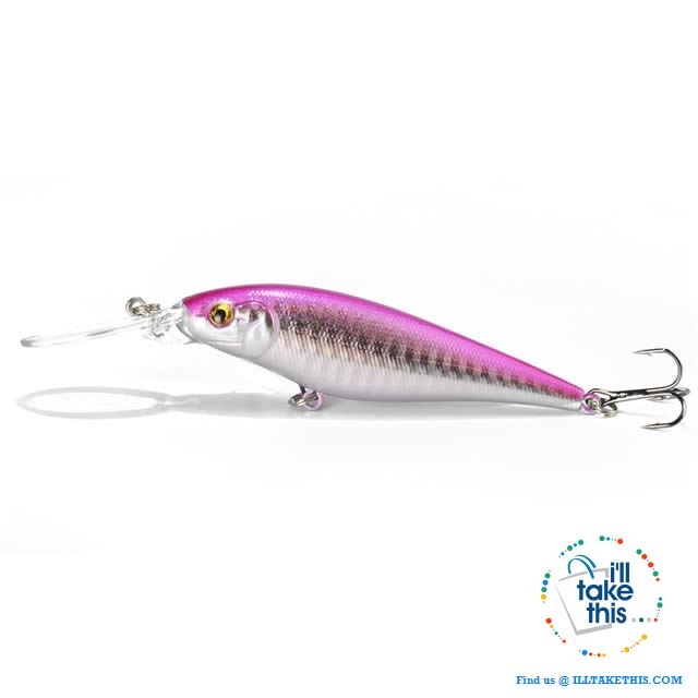 Fishing lures - JerkPro™ Jerkbait 6 Super Quality, 20 Varied Colors 4.33' - .37oz dual #6 Treble hook - I'LL TAKE THIS