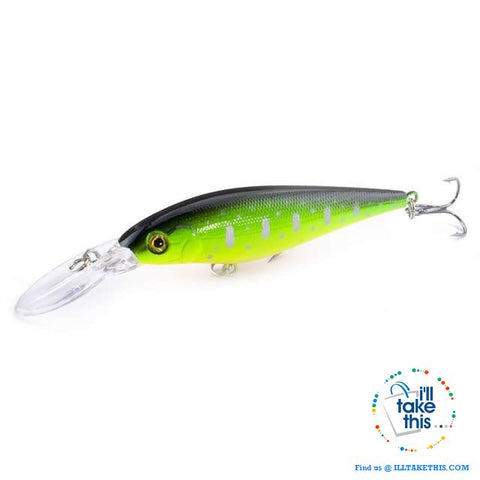 Image of Fishing lures - JerkPro™ Jerkbait 6 Super Quality, 20 Varied Colors 4.33' - .37oz dual #6 Treble hook - I'LL TAKE THIS