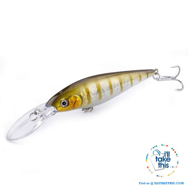 Fishing lures - JerkPro™ Jerkbait 6 Super Quality, 20 Varied Colors 4.33' - .37oz dual #6 Treble hook - I'LL TAKE THIS