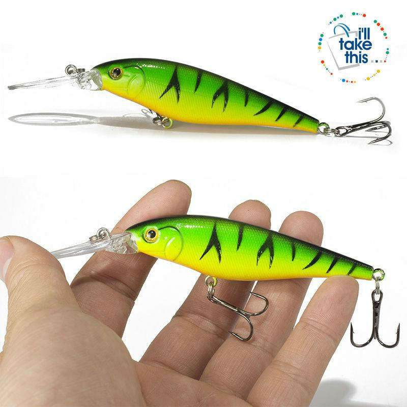 Fishing lures - JerkPro™ Jerkbait 6 Super Quality, 20 Varied Colors 4.33' - .37oz dual #6 Treble hook - I'LL TAKE THIS