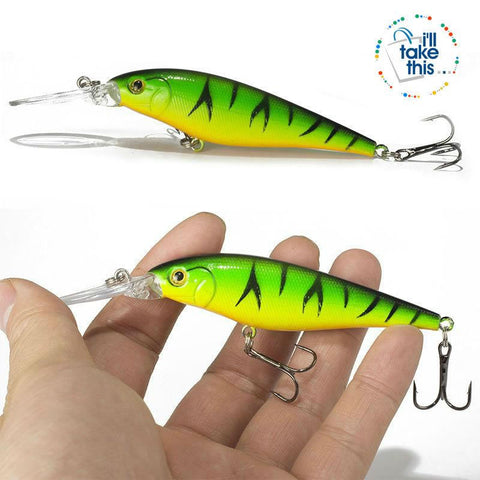 Image of Fishing lures - JerkPro™ Jerkbait 6 Super Quality, 20 Varied Colors 4.33' - .37oz dual #6 Treble hook - I'LL TAKE THIS