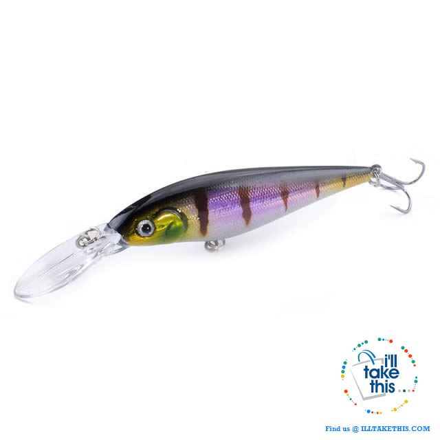 Fishing lures - JerkPro™ Jerkbait 6 Super Quality, 20 Varied Colors 4.33' - .37oz dual #6 Treble hook - I'LL TAKE THIS