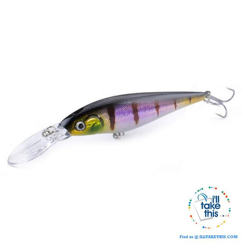 Image of Fishing lures - JerkPro™ Jerkbait 6 Super Quality, 20 Varied Colors 4.33' - .37oz dual #6 Treble hook - I'LL TAKE THIS