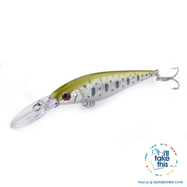 Fishing lures - JerkPro™ Jerkbait 6 Super Quality, 20 Varied Colors 4.33' - .37oz dual #6 Treble hook - I'LL TAKE THIS