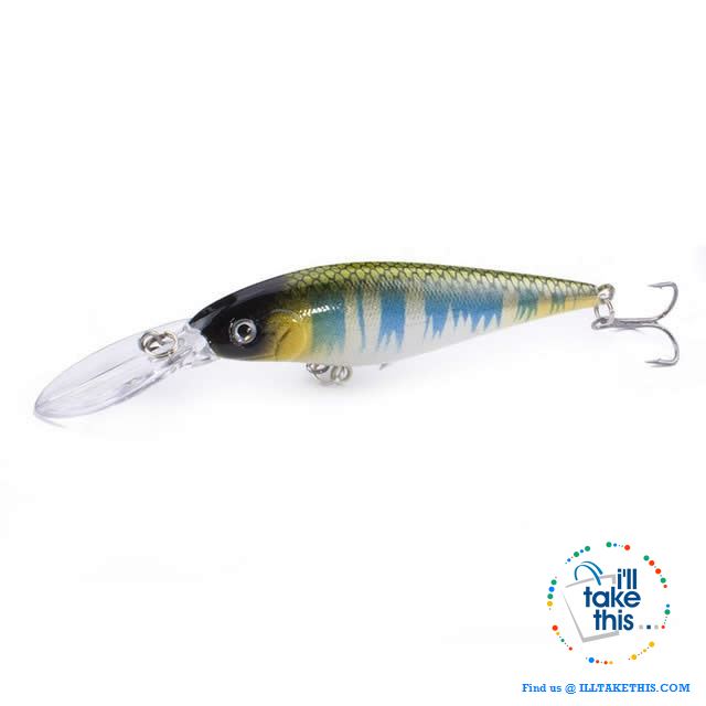 Fishing lures - JerkPro™ Jerkbait 6 Super Quality, 20 Varied Colors 4.33' - .37oz dual #6 Treble hook - I'LL TAKE THIS