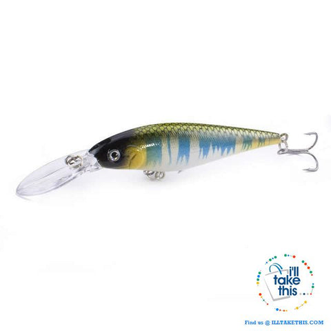 Image of Fishing lures - JerkPro™ Jerkbait 6 Super Quality, 20 Varied Colors 4.33' - .37oz dual #6 Treble hook - I'LL TAKE THIS