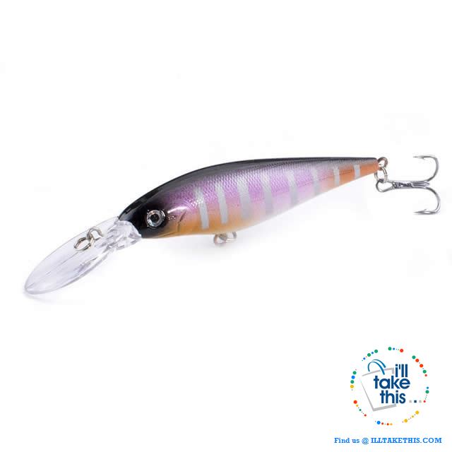 Fishing lures - JerkPro™ Jerkbait 6 Super Quality, 20 Varied Colors 4.33' - .37oz dual #6 Treble hook - I'LL TAKE THIS