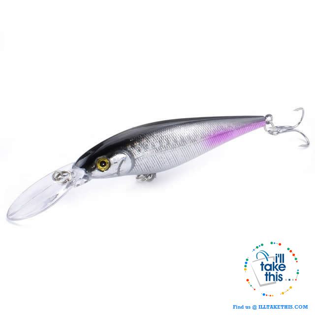 Fishing lures - JerkPro™ Jerkbait 6 Super Quality, 20 Varied Colors 4.33' - .37oz dual #6 Treble hook - I'LL TAKE THIS