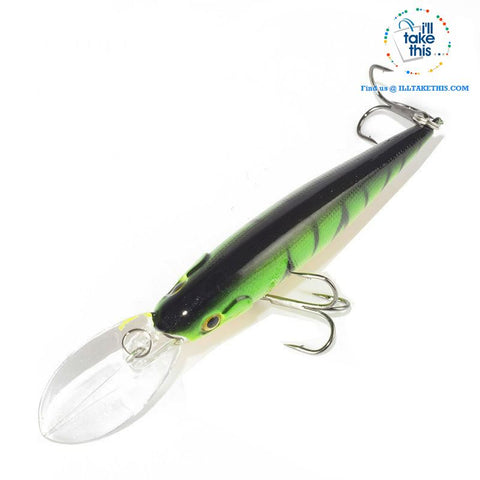 Image of Fishing lures - JerkPro™ Jerkbait 6 Super Quality, 20 Varied Colors 4.33' - .37oz dual #6 Treble hook - I'LL TAKE THIS